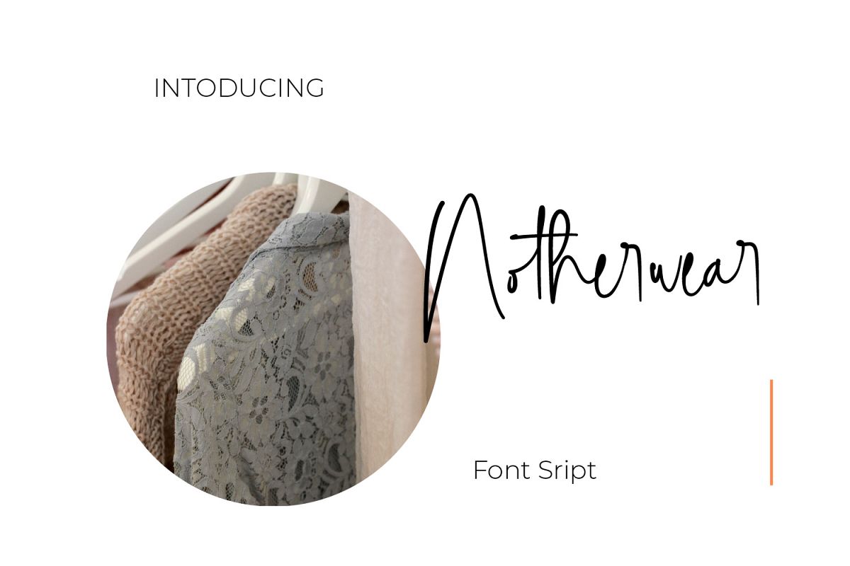Notherwear font script example image 1