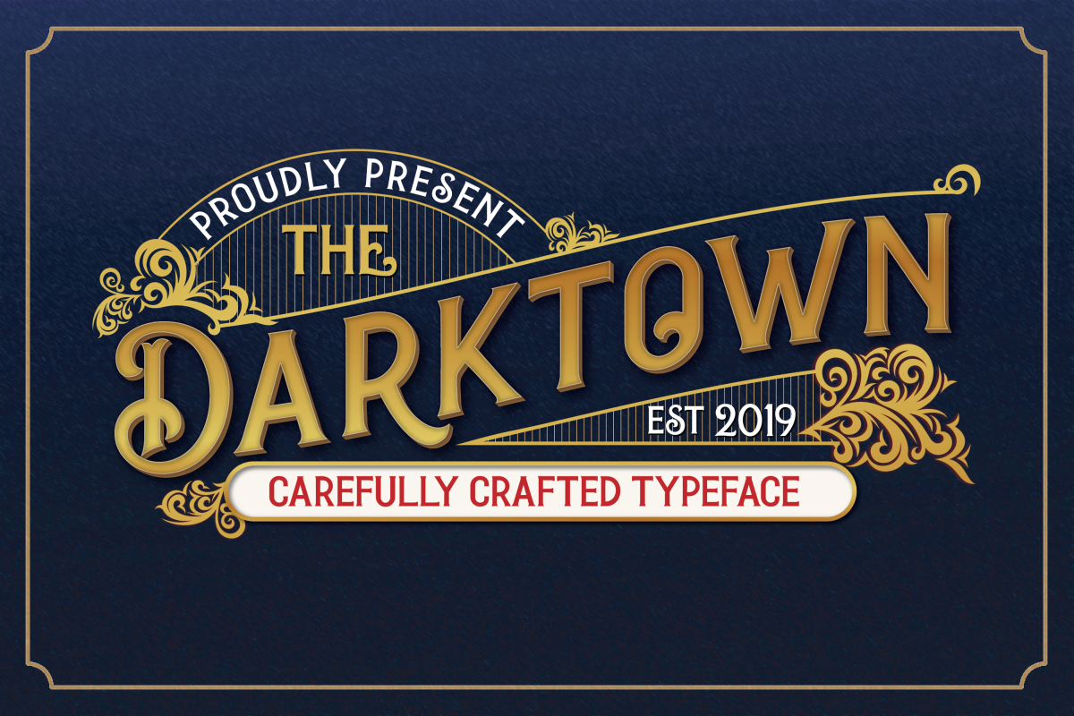 Darktown Vintage Font example image 1
