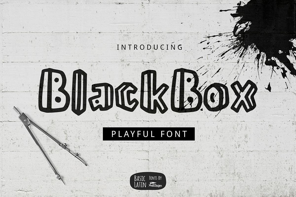 BlackBox Playful Font example image 1