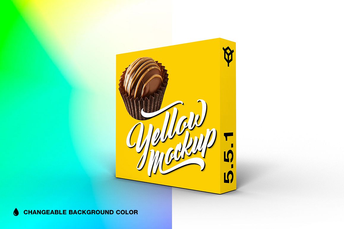 5.5.1 Simple 3D Box Mockup PSD example image 1