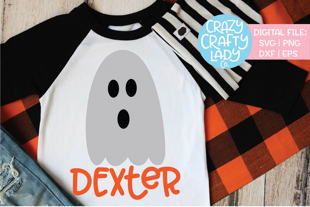 Ghost Halloween Fall SVG DXF EPS PNG Cut File example image 1