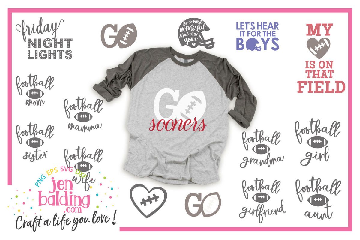 Football SVG Bundle example image 1