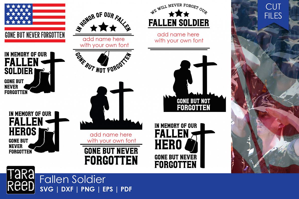 Fallen Soldier - Military SVG and Cut Files for Crafters