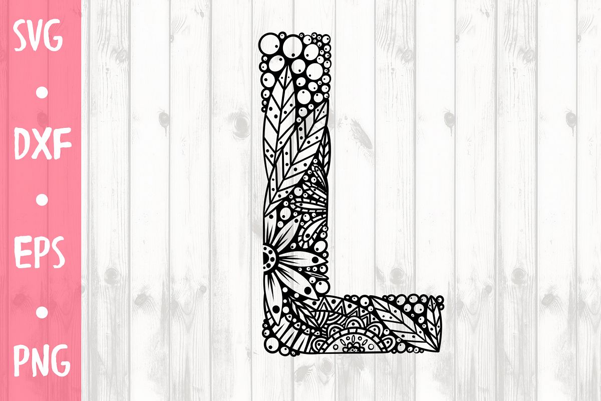 LETTER L SVG CUT FILE example image 1