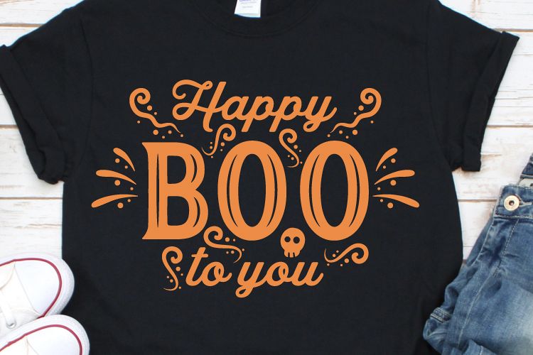 Halloween Svg, Happy Boo To You Svg, Halloween Tshirt example image 1