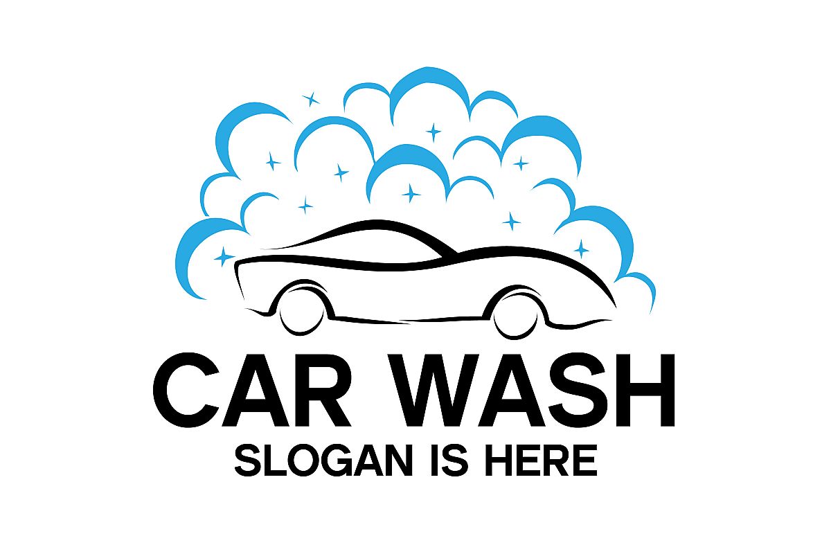 Car Wash Logo,Washing and Service Logo Design example image 1