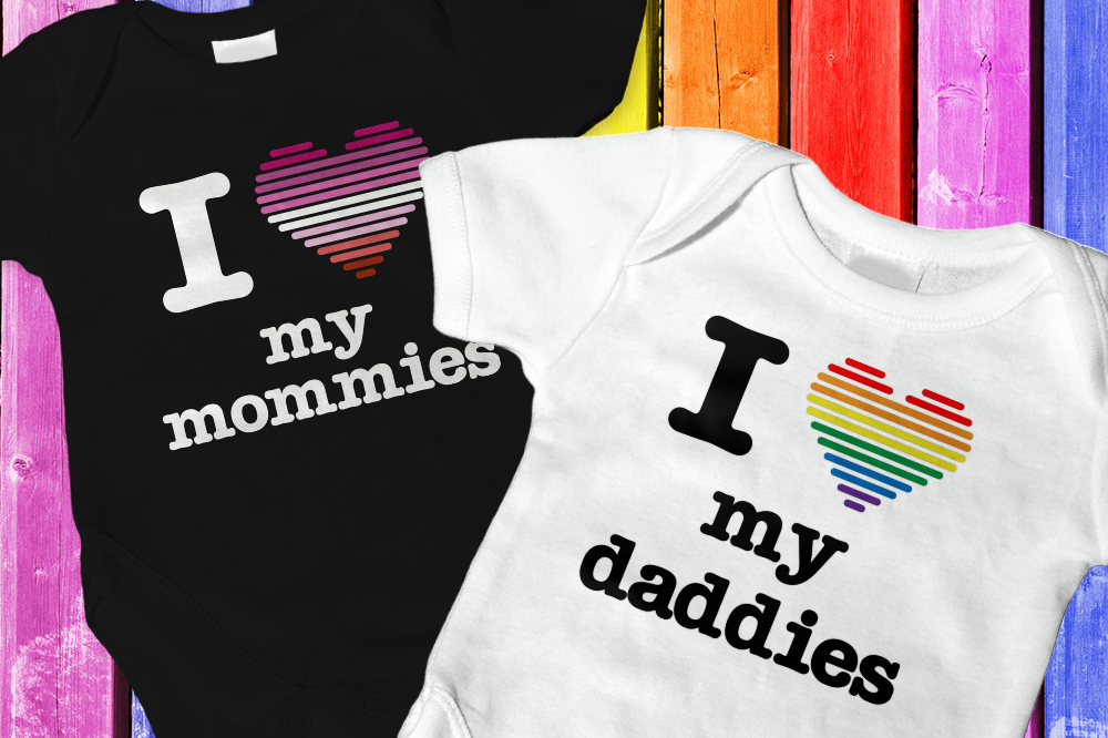 LGBT Parents Pride Heart SVG File Cutting Template Set example image 1
