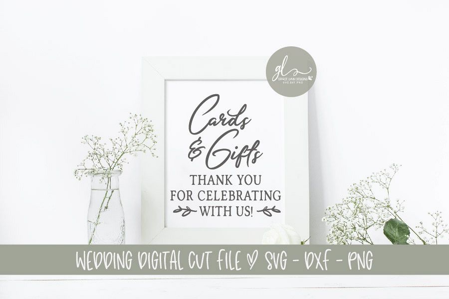 Cards And Gifts - Wedding Sign SVG Cut File (191503) | SVGs | Design Bundles
