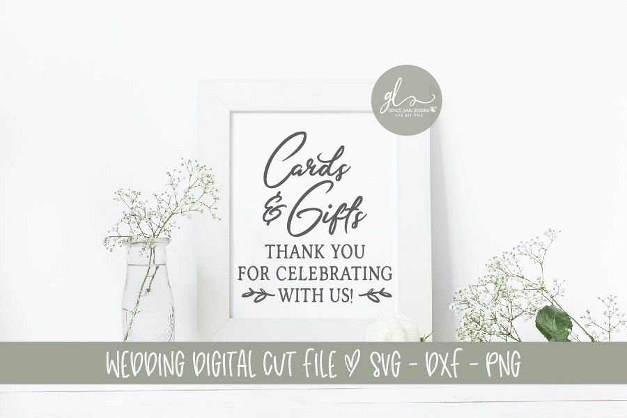 Cards And Gifts - Wedding Sign SVG Cut File (191503 ...