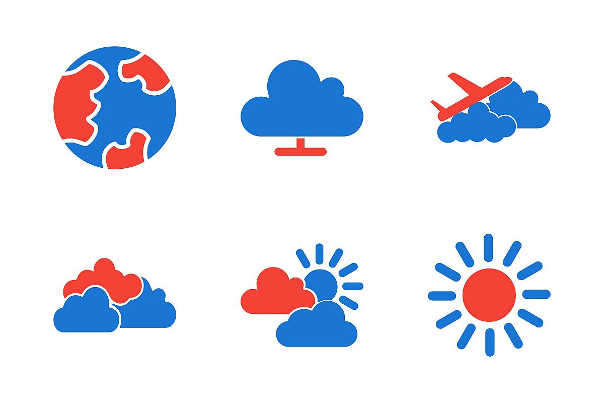 Set Of Weather And Season Icons example image 1