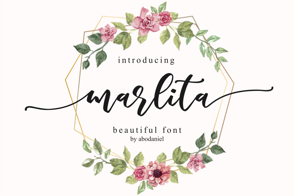 marlita -beautiful font- example image 1