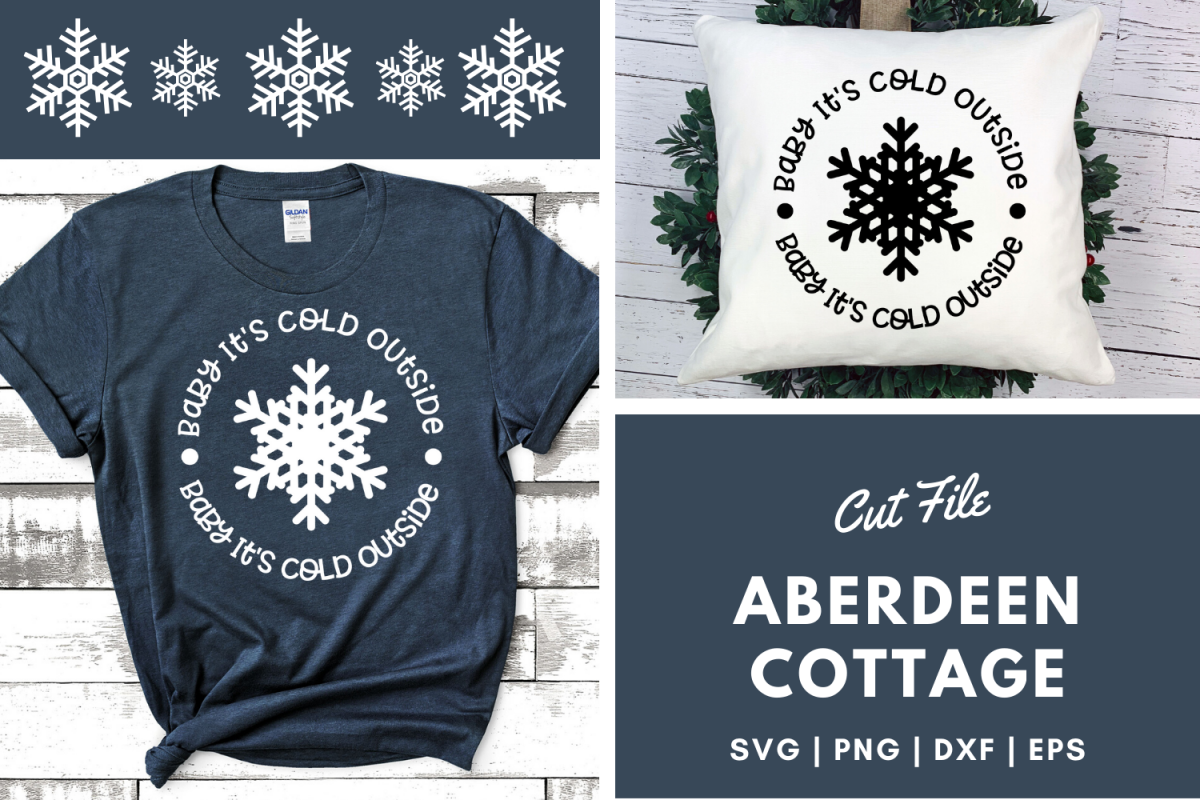 Baby It's Cold Outside SVG Design example image 1