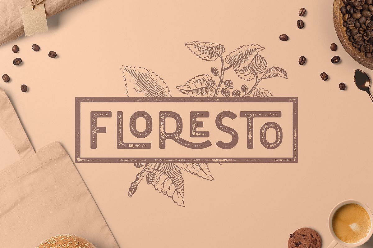 Floresto Textured Vintage Typeface example image 1