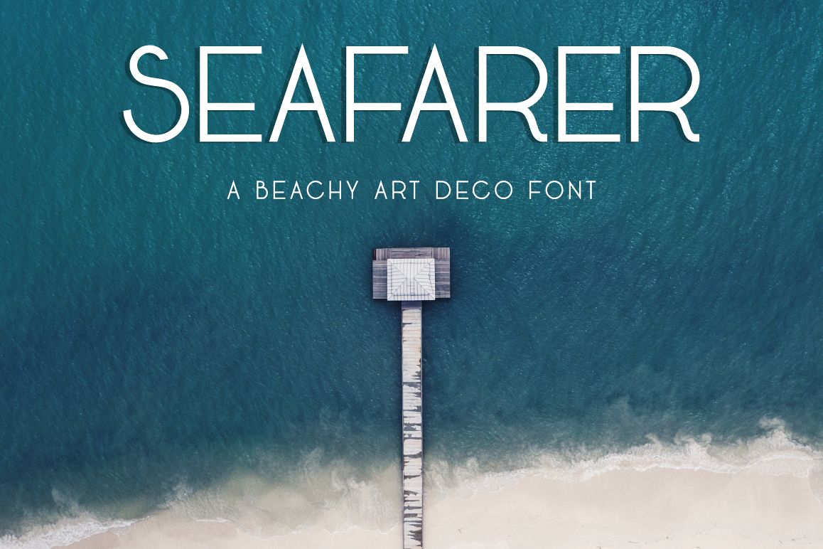 Free Seafarer A Beachy Art Deco Script Fonts