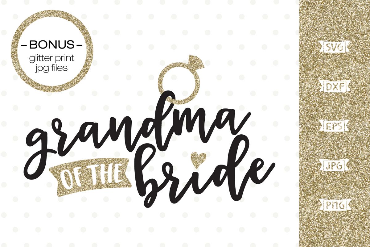 Download Grandma of the Bride SVG file