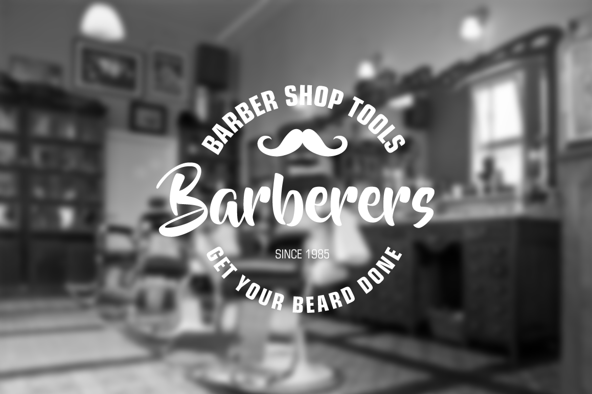 Barbrer Shop Logo Design example image 1