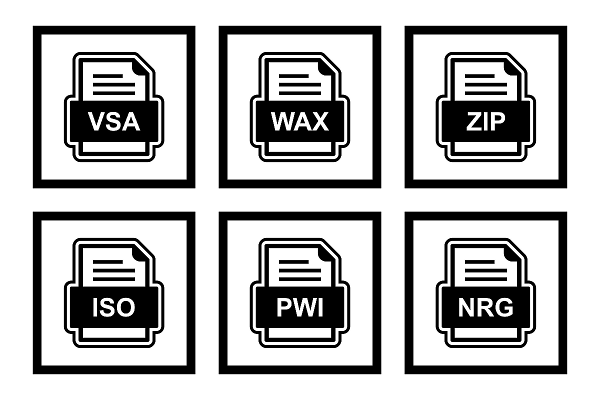 Set Of File Formats Icons example image 1
