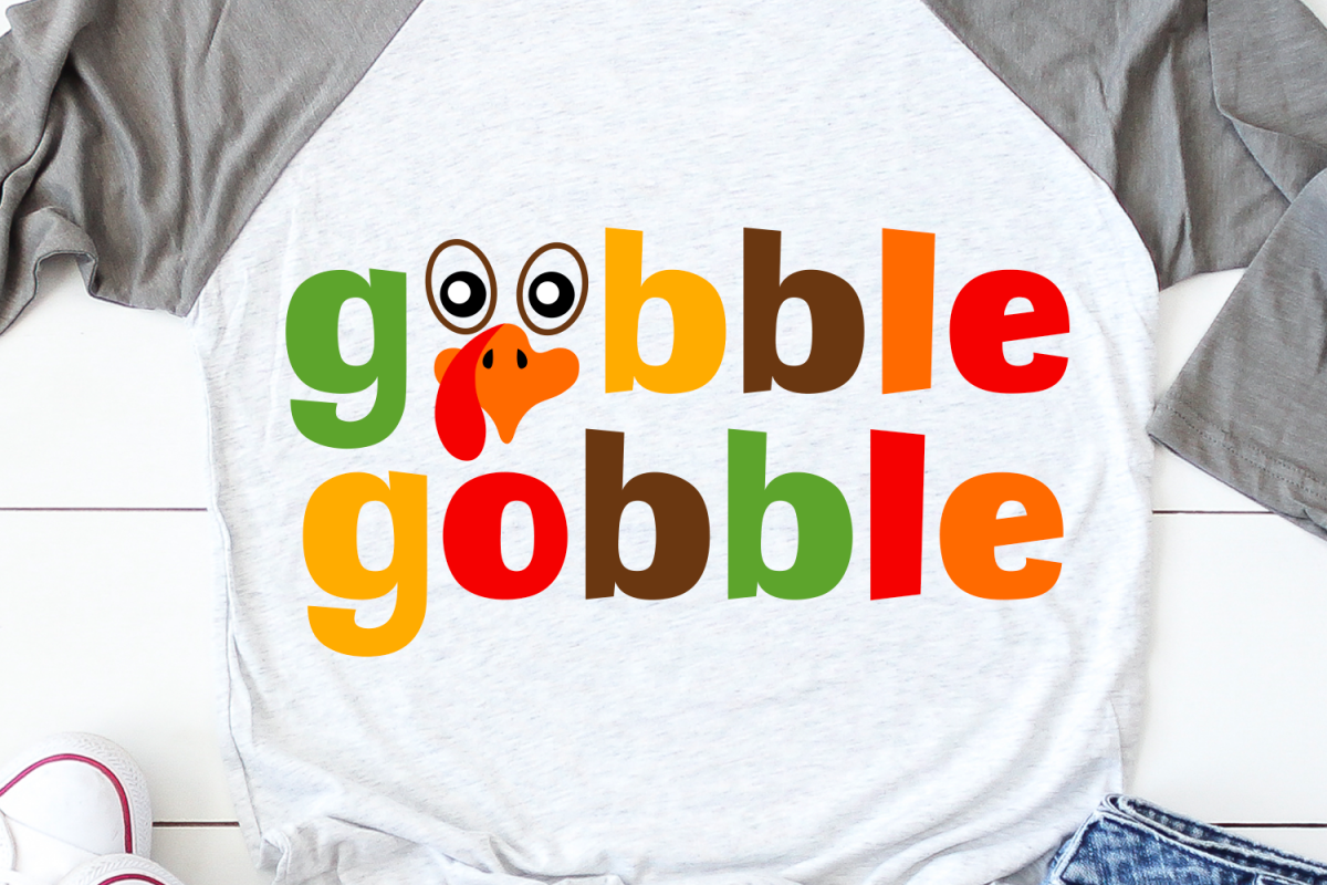 Thanksgiving Svg, Gobble Gobble Shirt Svg, Turkey Day Svg example image 1