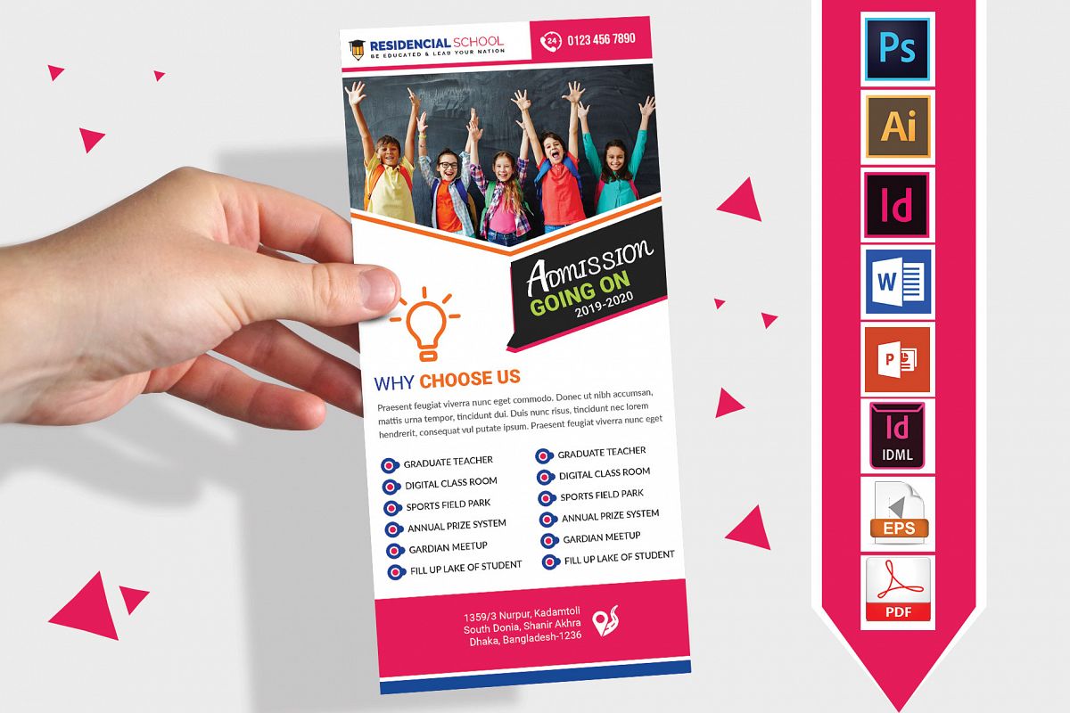 Rack Card | School DL Flyer Vol-03 example image 1