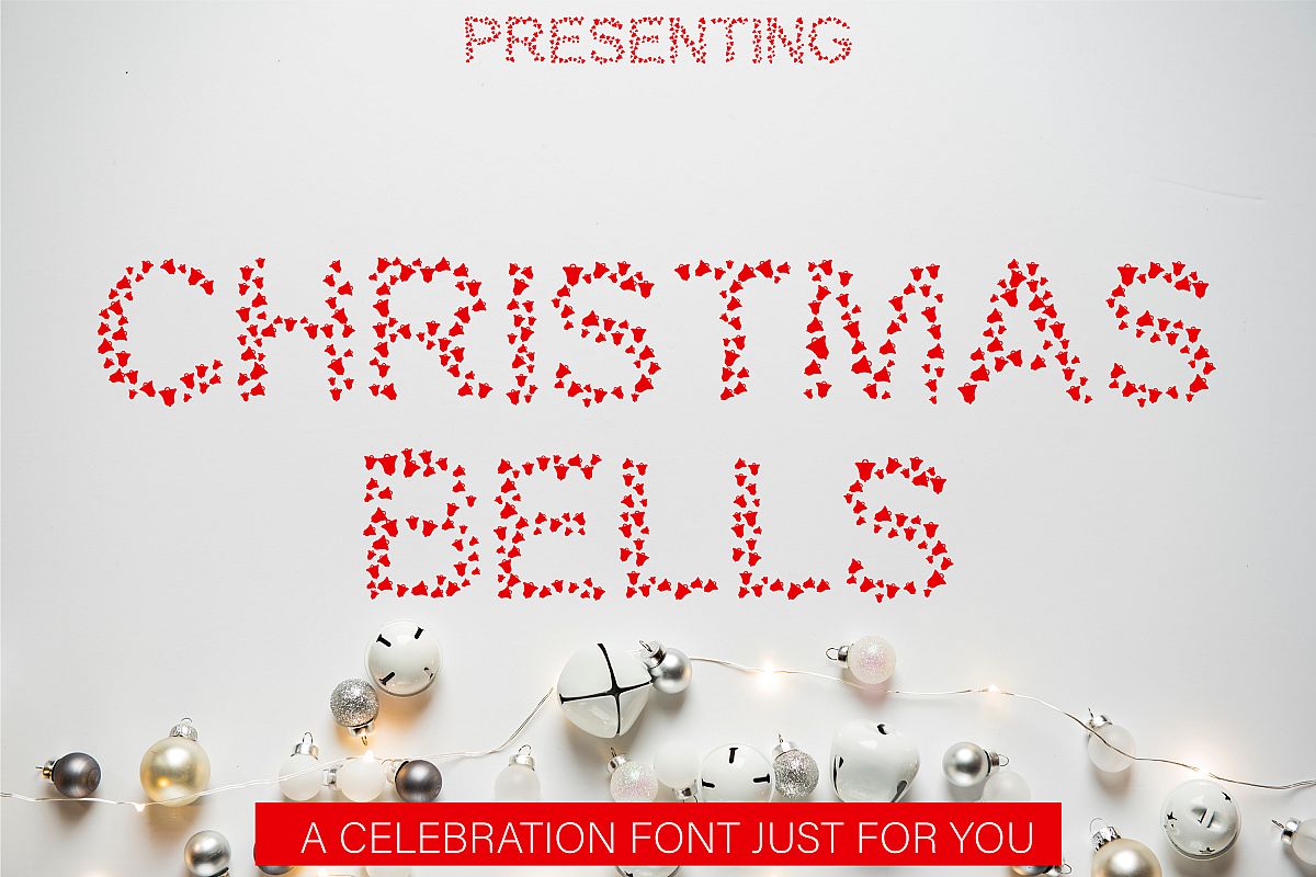 Christmas Bells Font - A Fun & Cute Christmas Font example image 1
