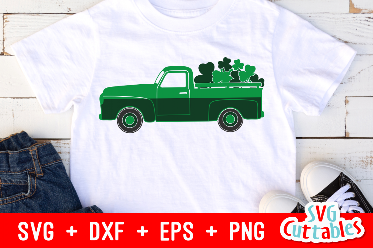 St. Patrick's Day Truck Cut File example image 1