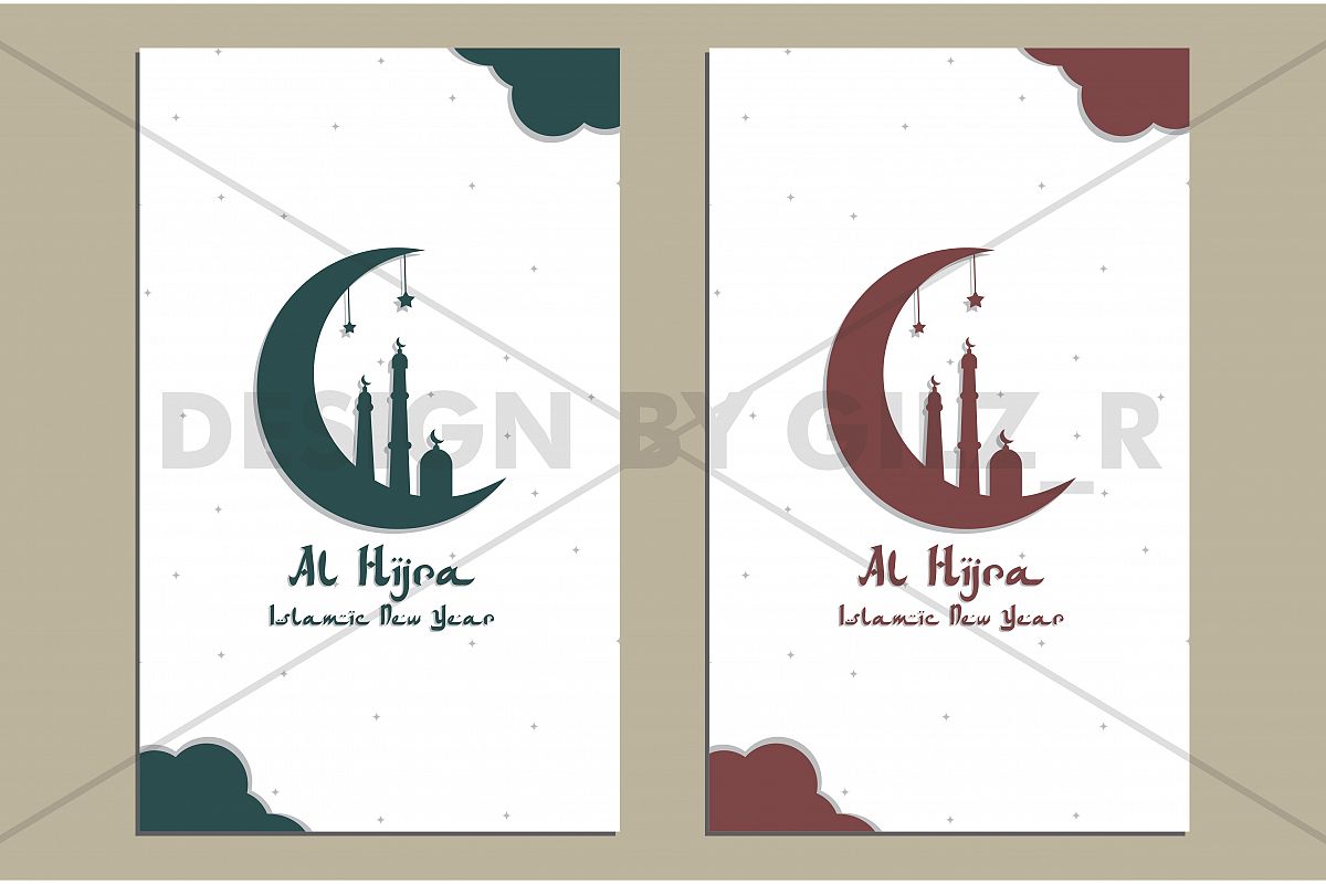 Al Hijra Islamic New Year Vector Illustration For Greeting Card, Celebration Card example image 1