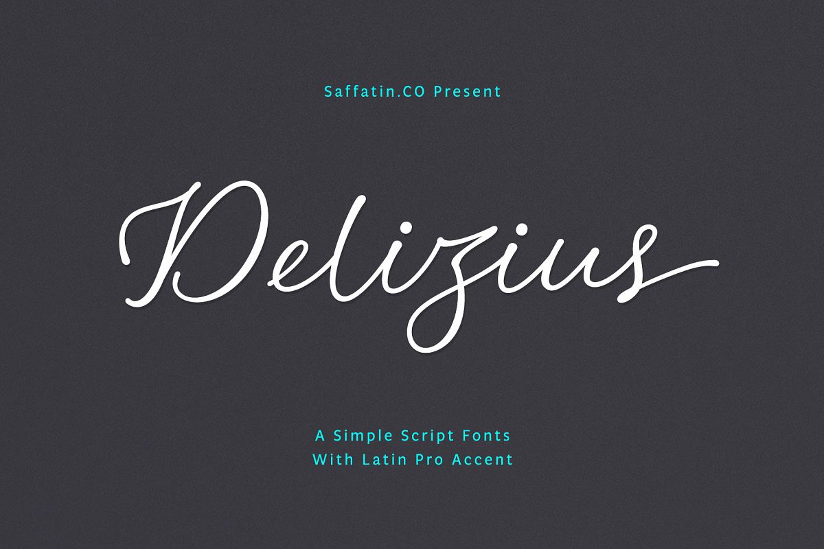 Delizius Script Pro example image 1