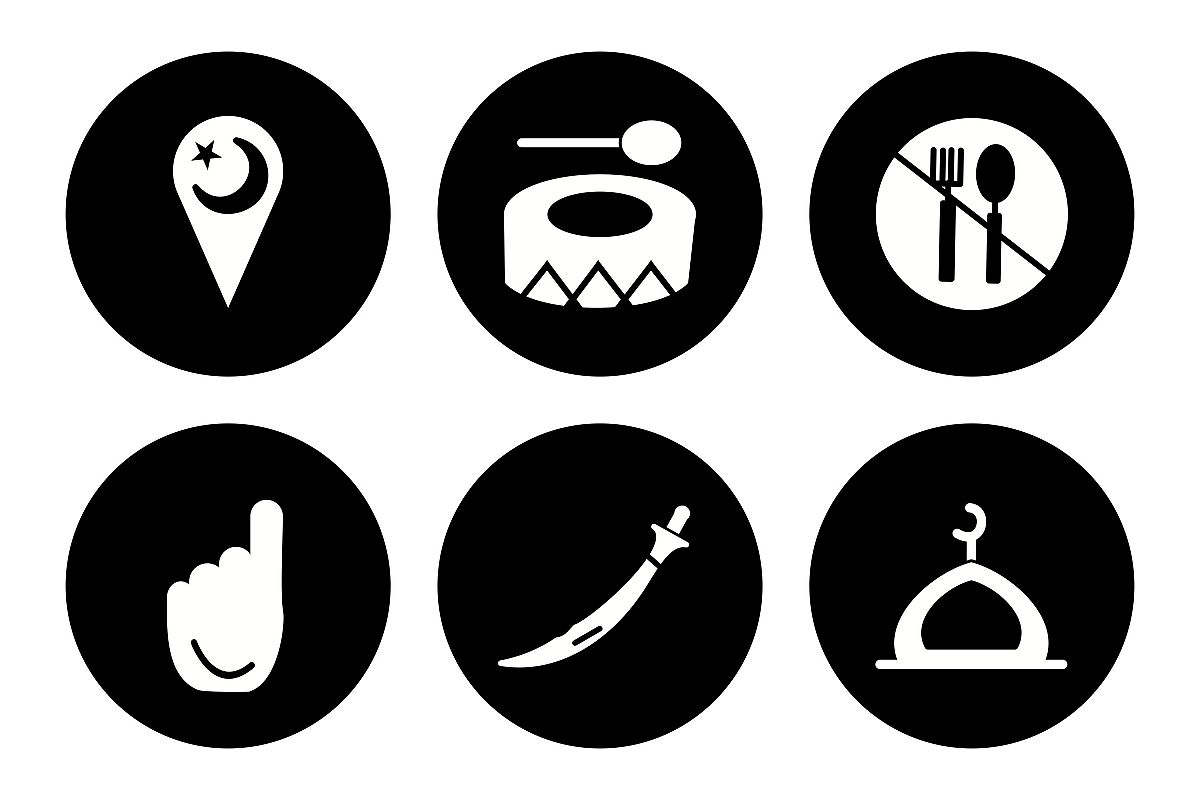 Set Of Ramadan Icons example image 1