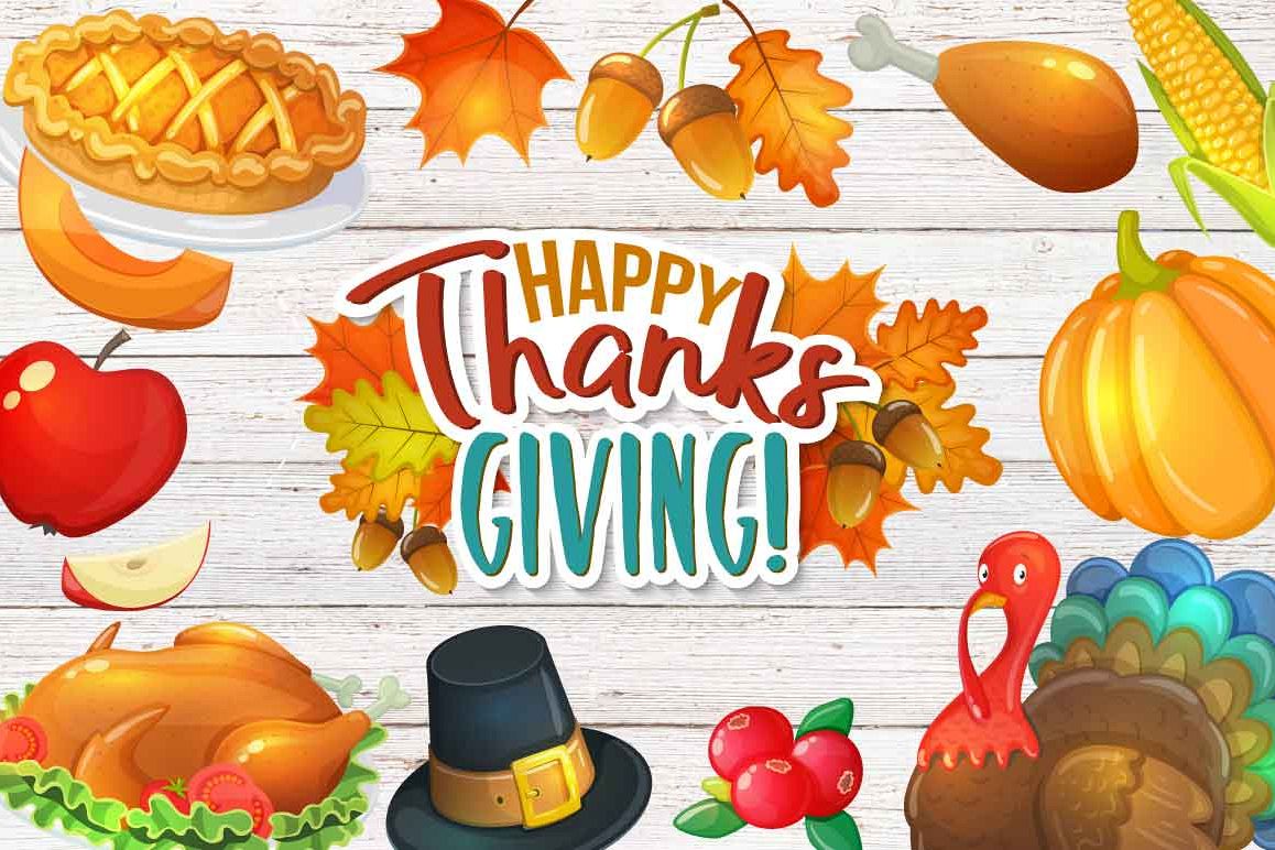 Thanksgiving day - vector Illustrations example image 1