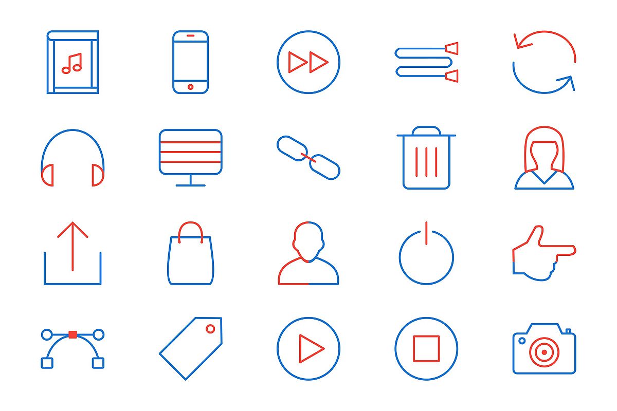 Set Of Multimedia Icons example image 1