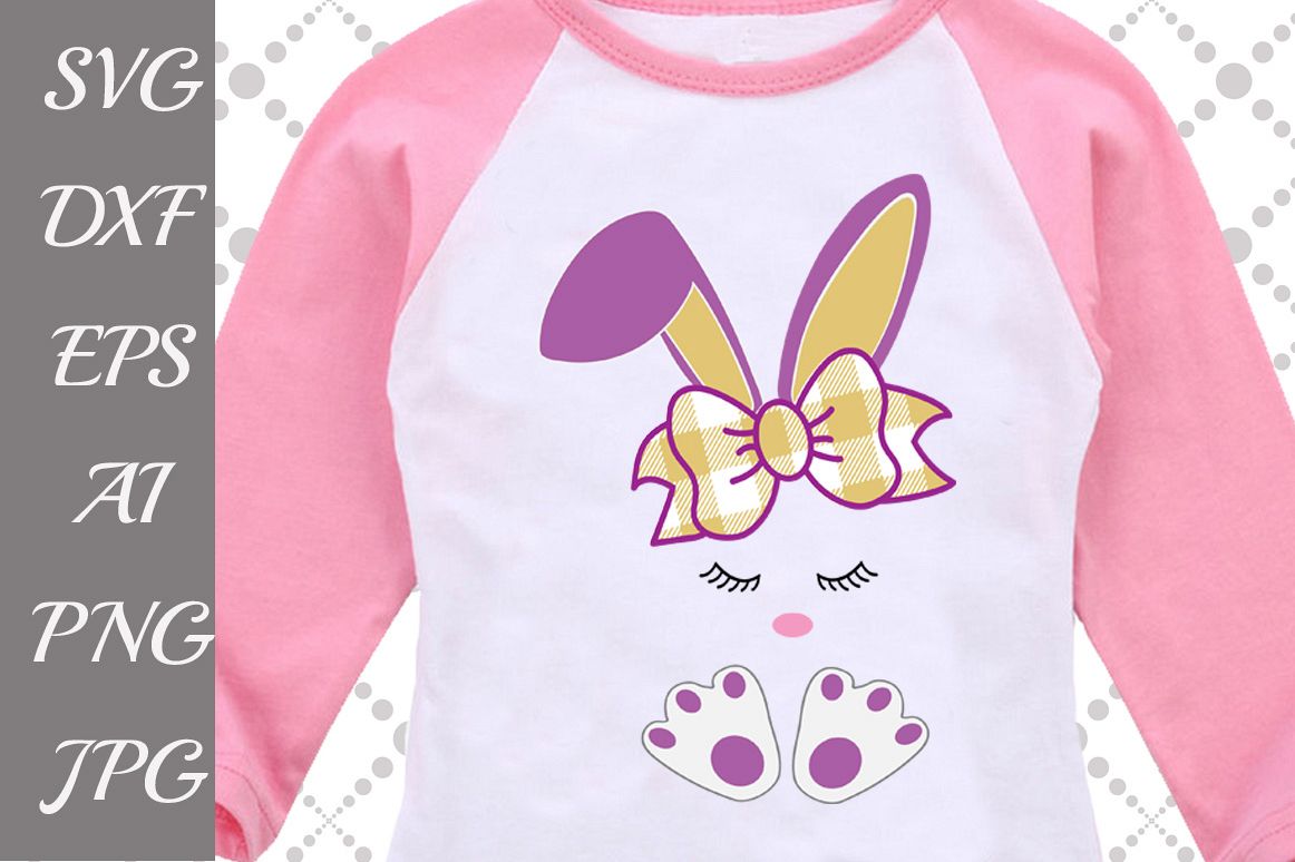 Bunny Bow Svg example image 1