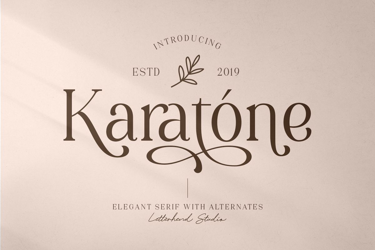 Karatone - Elegant Serif example image 1