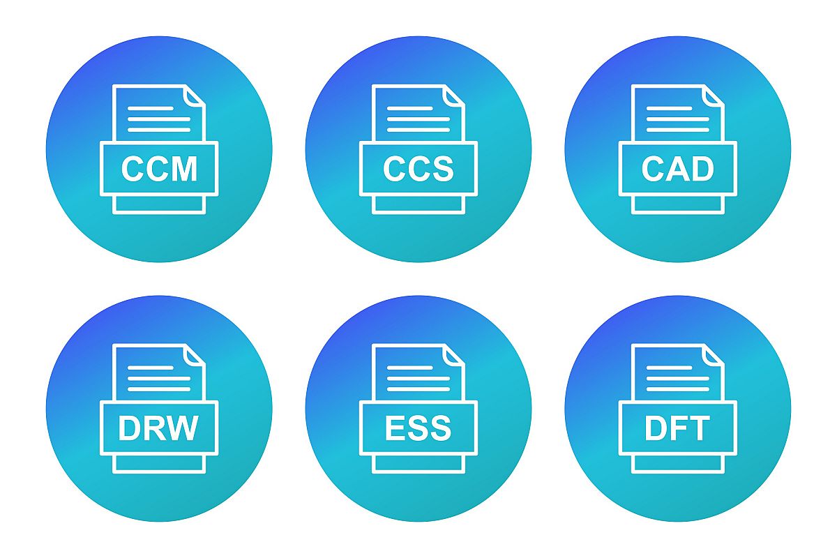 Set Of File Formats Icons example image 1