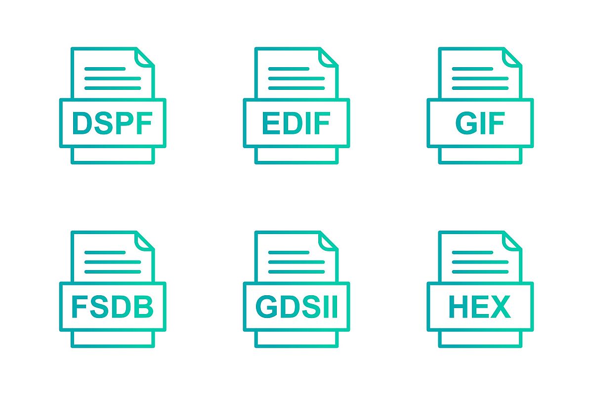Set Of File Formats Icons example image 1