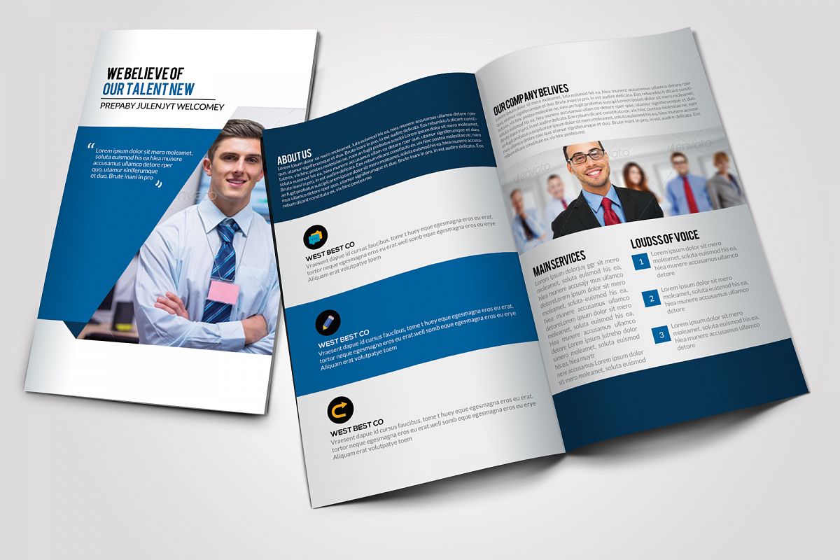 Business Corporate Bifold Brochure example image 1