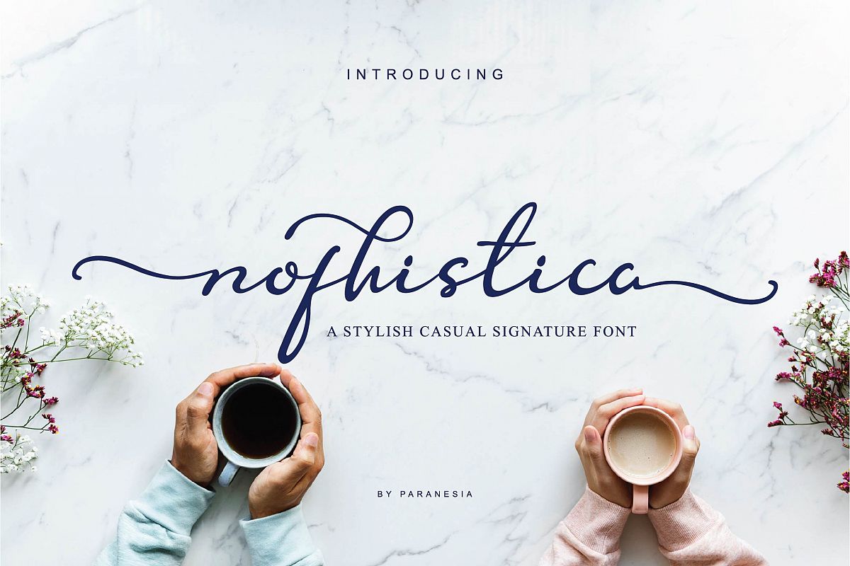 Nofhistica Script Font example image 1
