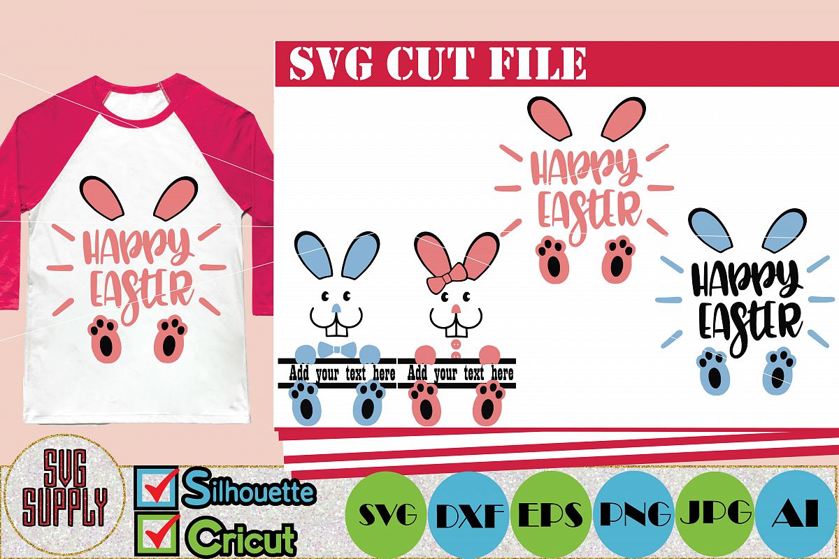 Easter Bunny SVG Cut File example image 1