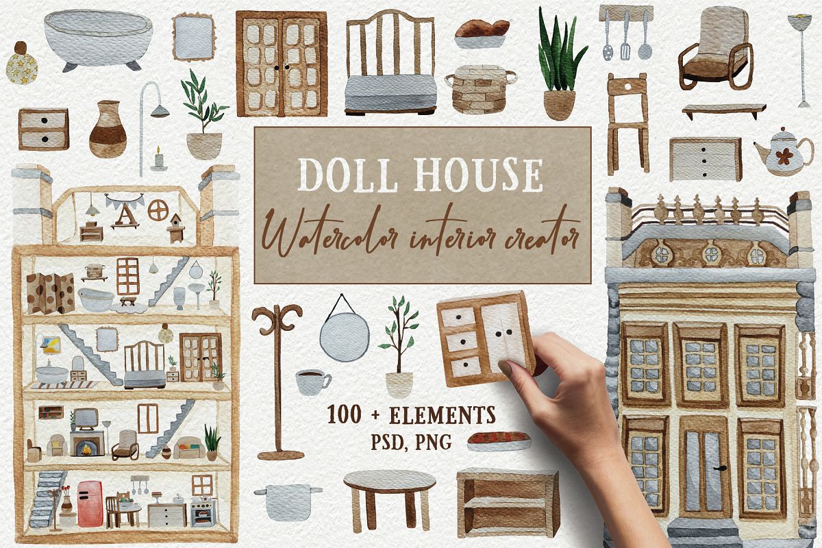 Watercolor interior creator example image 1