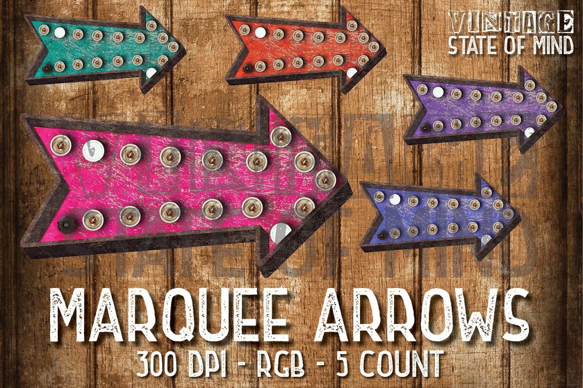 Marquee Arrows Sublimation Graphics example image 1