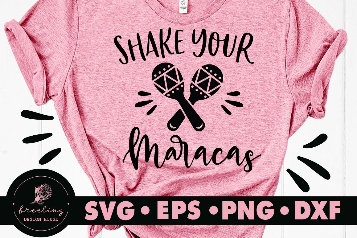 Shake Your Maracas SVG DXF EPS PNG example image 1