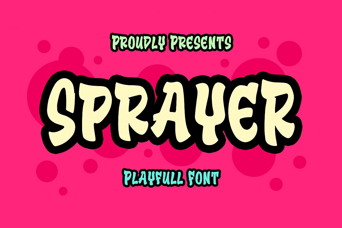 Sprayer - Playfull Font example image 1