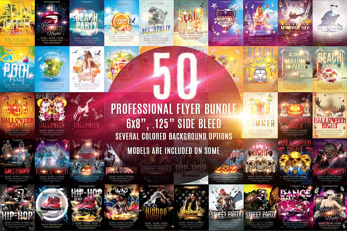 50 Professional Flyer Bundle example image 1