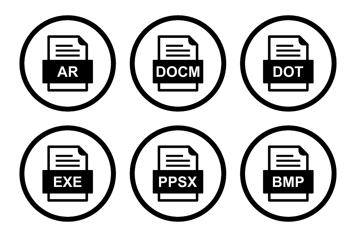 Set Of File Formats Icons example image 1