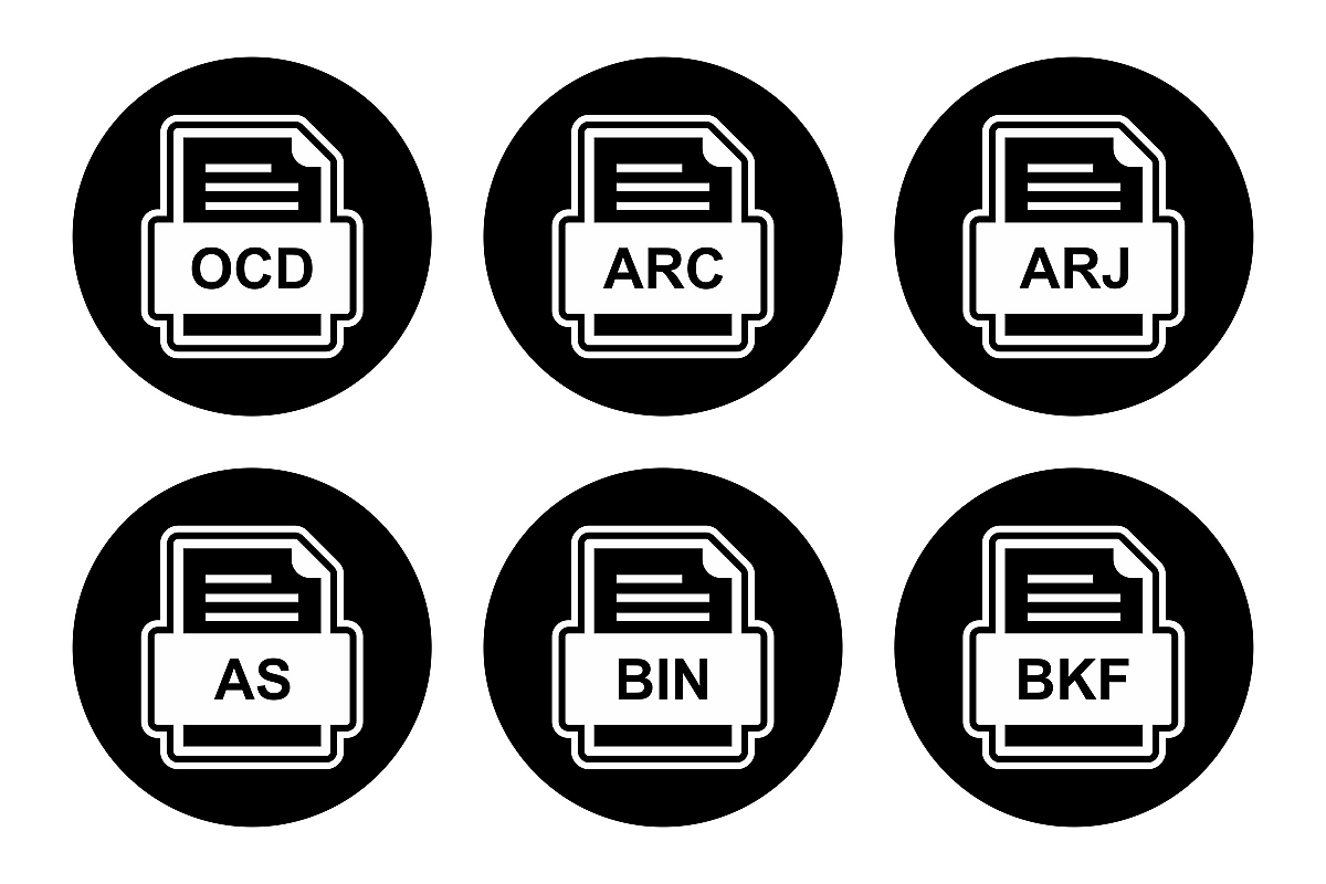 Set Of File Formats Icons example image 1