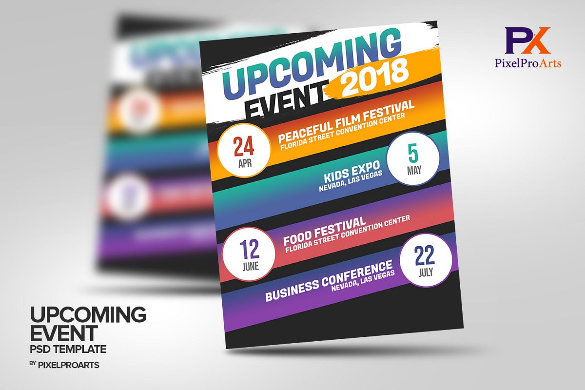 Event Calendar PSD Template