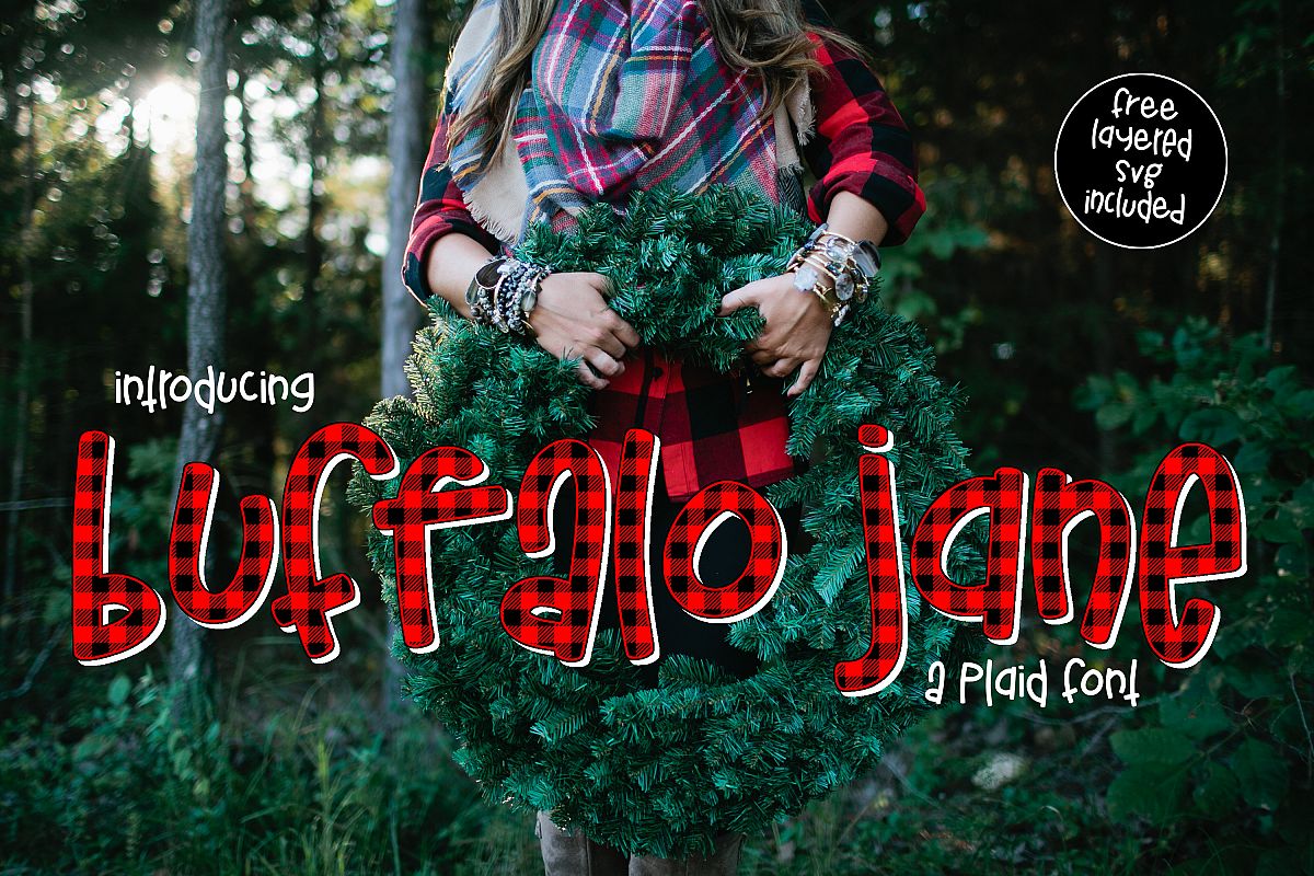 Buffalo Jane a Plaid Font example image 1