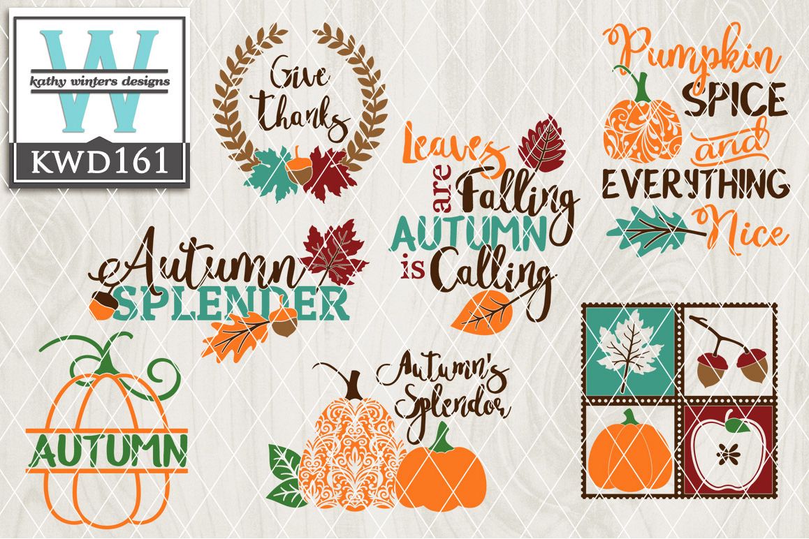 Autumn Cutting File KWD161 example image 1