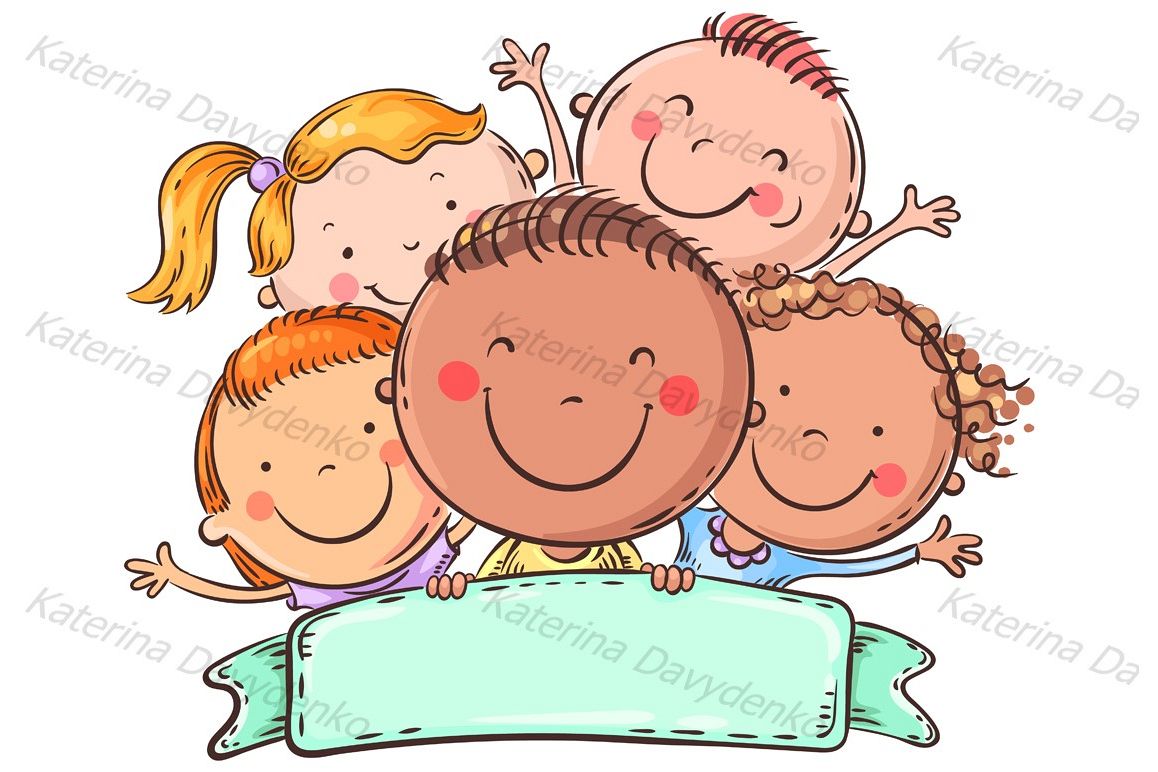 Happy kids with a copy space example image 1