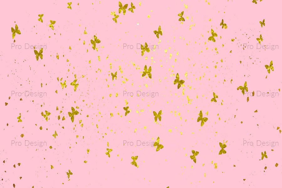 Butterfly Golden sparkles Background example image 1