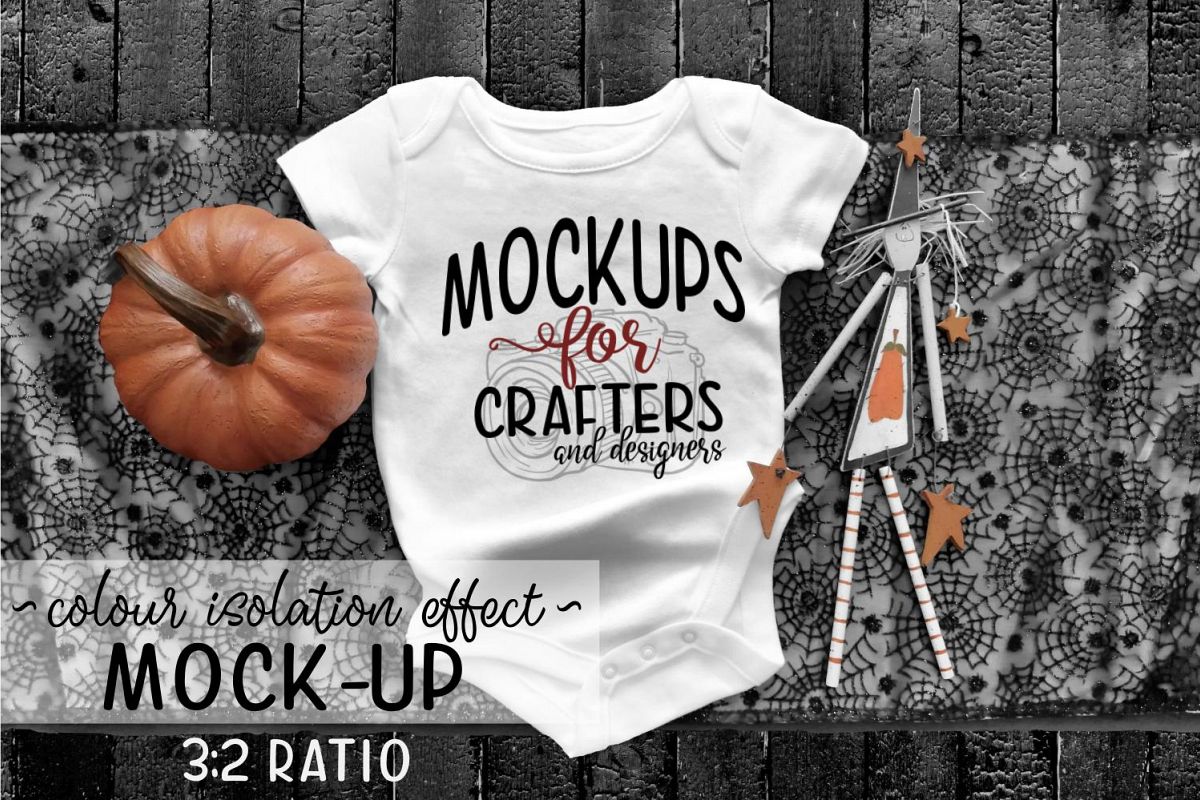 Halloween Baby Bodysuit - Mock-Up example image 1